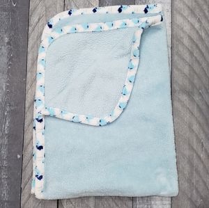 Plush Blue baby boy blanket